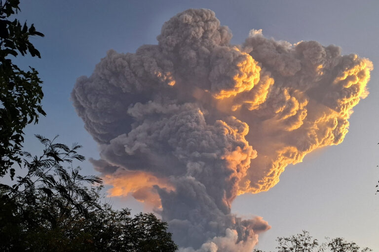 Indonesia’s Mount Lewotobi Laki Laki Shoots Ash 11 Miles